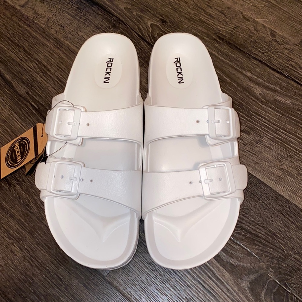 NWT! Rockin- White Sandals